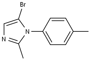 5-bromo-2-methyl-1-(p-tolyl)-1H-imidazole Structure