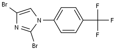 2,4-dibromo-1-(4-(trifluoromethyl)phenyl)-1H-imidazole Structure