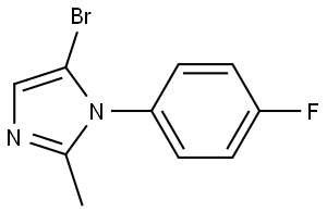 5-bromo-1-(4-fluorophenyl)-2-methyl-1H-imidazole Structure