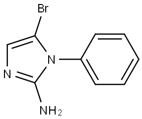 5-bromo-1-phenyl-1H-imidazol-2-amine Structure