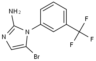 5-bromo-1-(3-(trifluoromethyl)phenyl)-1H-imidazol-2-amine Structure