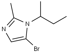 5-bromo-1-(sec-butyl)-2-methyl-1H-imidazole Structure