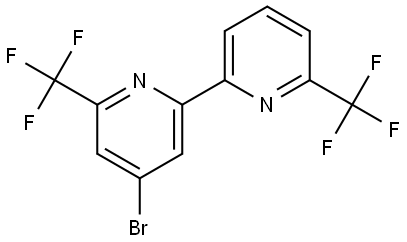 4-bromo-6,6'-bis(trifluoromethyl)-2,2'-bipyridine Structure