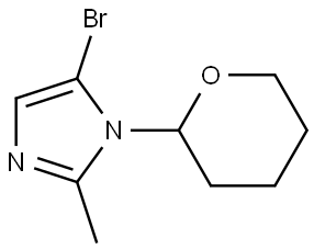 5-bromo-2-methyl-1-(tetrahydro-2H-pyran-2-yl)-1H-imidazole Structure