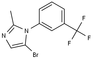 5-bromo-2-methyl-1-(3-(trifluoromethyl)phenyl)-1H-imidazole Structure