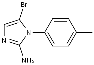 5-bromo-1-(p-tolyl)-1H-imidazol-2-amine Structure