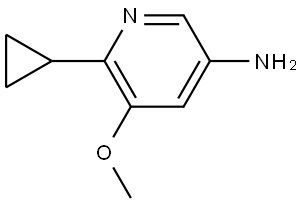 6-cyclopropyl-5-methoxypyridin-3-amine Structure