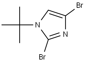 2,4-dibromo-1-(tert-butyl)-1H-imidazole Structure