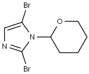 2,5-dibromo-1-(tetrahydro-2H-pyran-2-yl)-1H-imidazole Structure