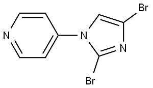 4-(2,4-dibromo-1H-imidazol-1-yl)pyridine Structure