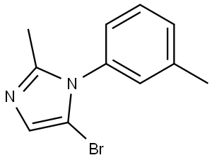 5-bromo-2-methyl-1-(m-tolyl)-1H-imidazole Structure