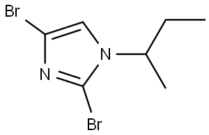 2,4-dibromo-1-(sec-butyl)-1H-imidazole Structure