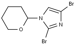 2,4-dibromo-1-(tetrahydro-2H-pyran-2-yl)-1H-imidazole Structure