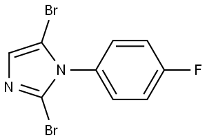 2,5-dibromo-1-(4-fluorophenyl)-1H-imidazole Structure