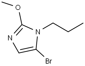 5-bromo-2-methoxy-1-propyl-1H-imidazole Structure