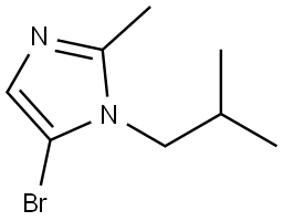 5-bromo-1-isobutyl-2-methyl-1H-imidazole Structure