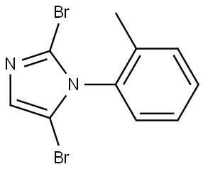 2,5-dibromo-1-(o-tolyl)-1H-imidazole Structure