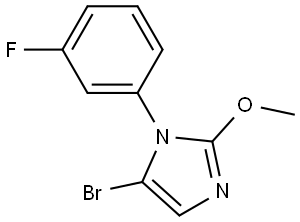 5-bromo-1-(3-fluorophenyl)-2-methoxy-1H-imidazole Structure