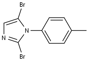 2,5-dibromo-1-(p-tolyl)-1H-imidazole Structure