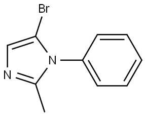 5-bromo-2-methyl-1-phenyl-1H-imidazole Structure