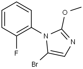 5-bromo-1-(2-fluorophenyl)-2-methoxy-1H-imidazole Structure