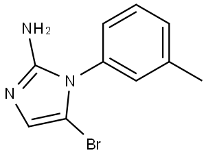 5-bromo-1-(m-tolyl)-1H-imidazol-2-amine Structure