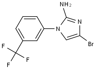 4-bromo-1-(3-(trifluoromethyl)phenyl)-1H-imidazol-2-amine Structure
