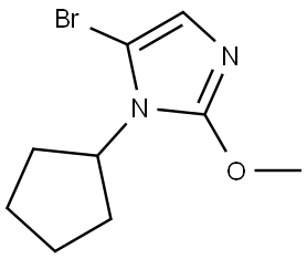 5-bromo-1-cyclopentyl-2-methoxy-1H-imidazole Structure