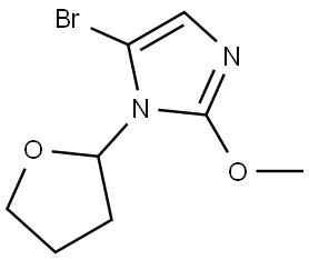 5-bromo-2-methoxy-1-(tetrahydrofuran-2-yl)-1H-imidazole Structure