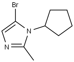 5-bromo-1-cyclopentyl-2-methyl-1H-imidazole Structure