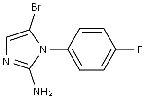 5-bromo-1-(4-fluorophenyl)-1H-imidazol-2-amine Structure