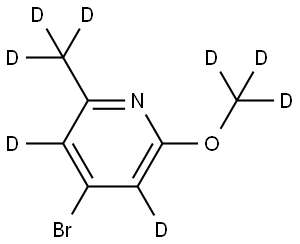 4-bromo-2-(methoxy-d3)-6-(methyl-d3)pyridine-3,5-d2 Structure