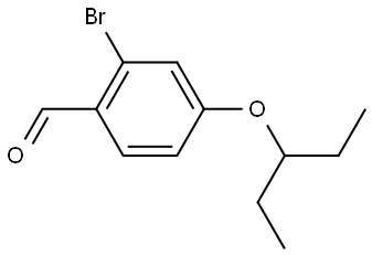 2-Bromo-4-(1-ethylpropoxy)benzaldehyde Structure