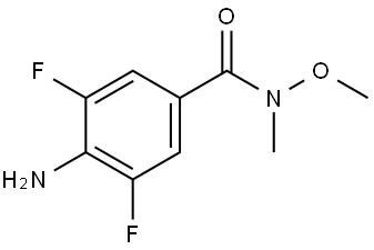 4-Amino-3,5-difluoro-N-methoxy-N-methylbenzamide Structure