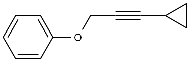 (3-Cyclopropyl-2-propyn-1-yl)oxy]benzene Structure