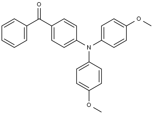 (4-(Bis(4-methoxyphenyl)amino)phenyl)(phenyl)methanone Structure