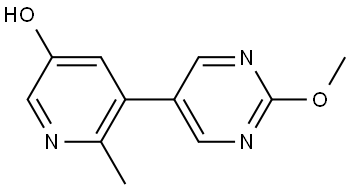 5-(2-Methoxy-5-pyrimidinyl)-6-methyl-3-pyridinol Structure