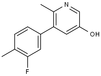 5-(3-Fluoro-4-methylphenyl)-6-methyl-3-pyridinol Structure