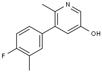 5-(4-Fluoro-3-methylphenyl)-6-methyl-3-pyridinol Structure