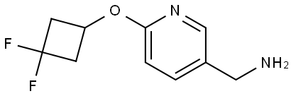 (6-(3,3-difluorocyclobutoxy)pyridin-3-yl)methanamine Structure