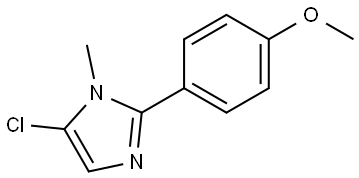 5-Chloro-1-methyl-2-(4-methoxyphenyl)imidazole Structure