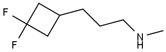 3-(3,3-difluorocyclobutyl)-N-methylpropan-1-amine Structure