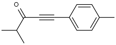 4-methyl-1-(p-tolyl)pent-1-yn-3-one Structure