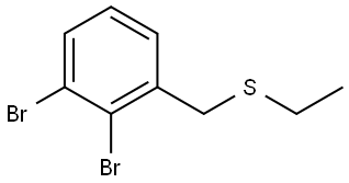 1,2-Dibromo-3-[(ethylthio)methyl]benzene Structure