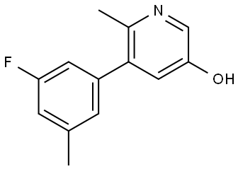 5-(3-Fluoro-5-methylphenyl)-6-methyl-3-pyridinol Structure