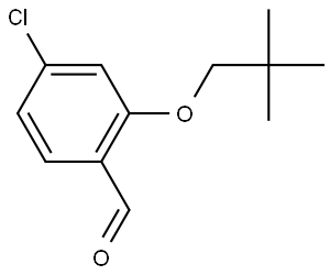 4-Chloro-2-(2,2-dimethylpropoxy)benzaldehyde Structure