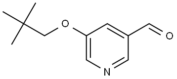 5-(2,2-Dimethylpropoxy)-3-pyridinecarboxaldehyde Structure