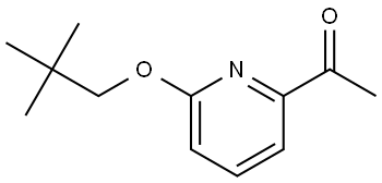 1-[6-(2,2-Dimethylpropoxy)-2-pyridinyl]ethanone Structure