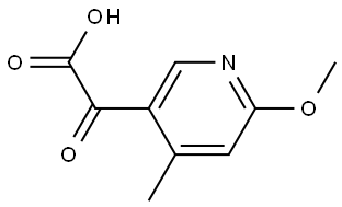 6-Methoxy-4-methyl-α-oxo-3-pyridineacetic acid Structure