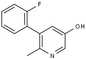 5-(2-Fluorophenyl)-6-methyl-3-pyridinol Structure